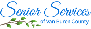 Senior Services of Van Buren County logo with a branch of leaves under the word Senior.